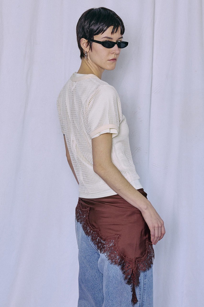 【メゾンスペシャル/MAISON SPECIAL】のMesh Layered T-Shirt/メッシュレイヤードTシャツ 人気、トレンドファッション・服の通販 founy(ファニー) 　ファッション　Fashion　レディースファッション　Fashion for Women　トップス・カットソー　Cut & Sew Tops　シャツ・ブラウス・オフィスカジュアル　Elegant Blouses & Button-Ups　ロングTシャツ・Tシャツ　Longline T-Shirts & Tees　カットソー・ベーシックTシャツ　Cut-and-Sewn Tops / Stretch Tees & Basics　ショート　Short, Short Length　シンプル　Simple, Minimal　スリーブ　Sleeve, Long Sleeve / Short Sleeve　テレコ　Ribbed, Rib Stitch　デニム　Denim, Jeans Material　フィット　Fit, Slim Fit　メッシュ　Mesh, Net Fabric　ワイド　Wide, Wide Fit　夏　Summer　新作・新入荷　New Arrivals / New In　other-6|ID: prp329100004932888 ipo3291000000037025567