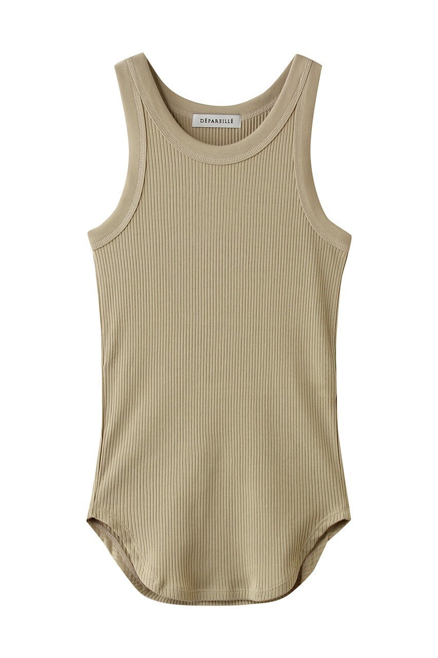 【デパリエ/DEPAREILLE】のオーガニックコットンリブタンクトップ 人気、トレンドファッション・服の通販 founy(ファニー) 　ファッション　Fashion　レディースファッション　Fashion for Women　トップス・カットソー　Cut & Sew Tops　キャミソール&ノースリーブ　Camisoles & Sleeveless Tops　シャツ・ブラウス・オフィスカジュアル　Elegant Blouses & Button-Ups　ロングTシャツ・Tシャツ　Longline T-Shirts & Tees　カットソー・ベーシックTシャツ　Cut-and-Sewn Tops / Stretch Tees & Basics　アメリカン　American Style　インナー　Innerwear　カーディガン　Cardigan, Knitwear　キャミソール　Camisole, Spaghetti Strap Top　スリーブ　Sleeve, Long Sleeve / Short Sleeve　タンク　Tank Top, Sleeveless Top　再入荷　Restock / Back in Stock　夏　Summer　春　Spring　S/S・春夏　SS, Spring/Summer, Warm Season　 other-1|ID: prp329100004932891 ipo3291000000037025584