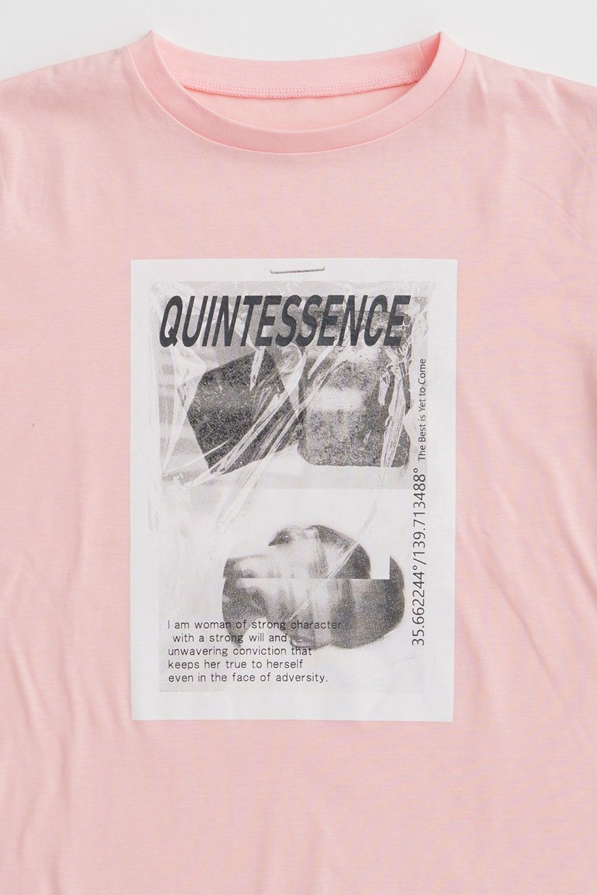 【メゾンスペシャル/MAISON SPECIAL】のQUINTESSENCE Print T-Shirt/QUINTESSENCEプリントTEE 人気、トレンドファッション・服の通販 founy(ファニー) 　ファッション　Fashion　レディースファッション　Fashion for Women　トップス・カットソー　Cut & Sew Tops　シャツ・ブラウス・オフィスカジュアル　Elegant Blouses & Button-Ups　ロングTシャツ・Tシャツ　Longline T-Shirts & Tees　カットソー・ベーシックTシャツ　Cut-and-Sewn Tops / Stretch Tees & Basics　グラフィック　Graphic, Graphic Design　ショート　Short, Short Length　スリーブ　Sleeve, Long Sleeve / Short Sleeve　デニム　Denim, Jeans Material　プリント　Print, Printed Pattern　新作・新入荷　New Arrivals / New In　other-2|ID: prp329100004932898 ipo3291000000037025643