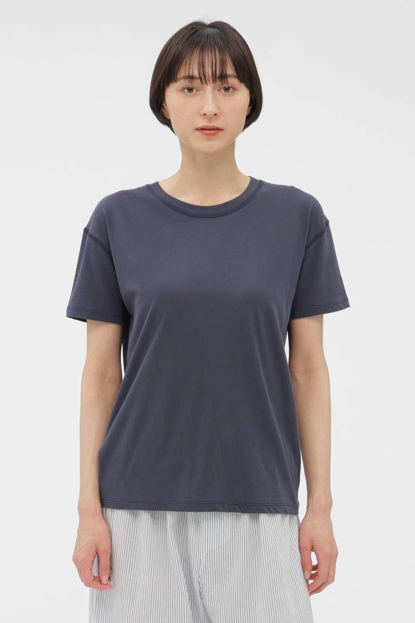 【マーガレットハウエル/MARGARET HOWELL】のSIRO SPUN COTTON JERSEY TOP インテリア・キッズ・メンズ・レディースファッション・服の通販 founy(ファニー) 　ファッション　Fashion　レディースファッション　Fashion for Women　トップス・カットソー　Cut & Sew Tops　シャツ・ブラウス・オフィスカジュアル　Elegant Blouses & Button-Ups　ロングTシャツ・Tシャツ　Longline T-Shirts & Tees　カットソー・ベーシックTシャツ　Cut-and-Sewn Tops / Stretch Tees & Basics　なめらか　Smooth, Silky Texture　ショート　Short, Short Length　スポーティ　Sporty, Casual Athletic　スリーブ　Sleeve, Long Sleeve / Short Sleeve　新作・新入荷　New Arrivals / New In　グレー|ID: prp329100004932901 ipo3291000000037025669