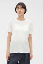 【マーガレットハウエル/MARGARET HOWELL】のSIRO SPUN COTTON JERSEY TOP 人気、トレンドファッション・服の通販 founy(ファニー) ファッション Fashion レディースファッション Fashion for Women トップス・カットソー Cut & Sew Tops シャツ・ブラウス・オフィスカジュアル Elegant Blouses & Button-Ups ロングTシャツ・Tシャツ Longline T-Shirts & Tees カットソー・ベーシックTシャツ Cut-and-Sewn Tops / Stretch Tees & Basics なめらか Smooth, Silky Texture ショート Short, Short Length スポーティ Sporty, Casual Athletic スリーブ Sleeve, Long Sleeve / Short Sleeve 新作・新入荷 New Arrivals / New In thumbnail ホワイト|ID: prp329100004932901 ipo3291000000037025670