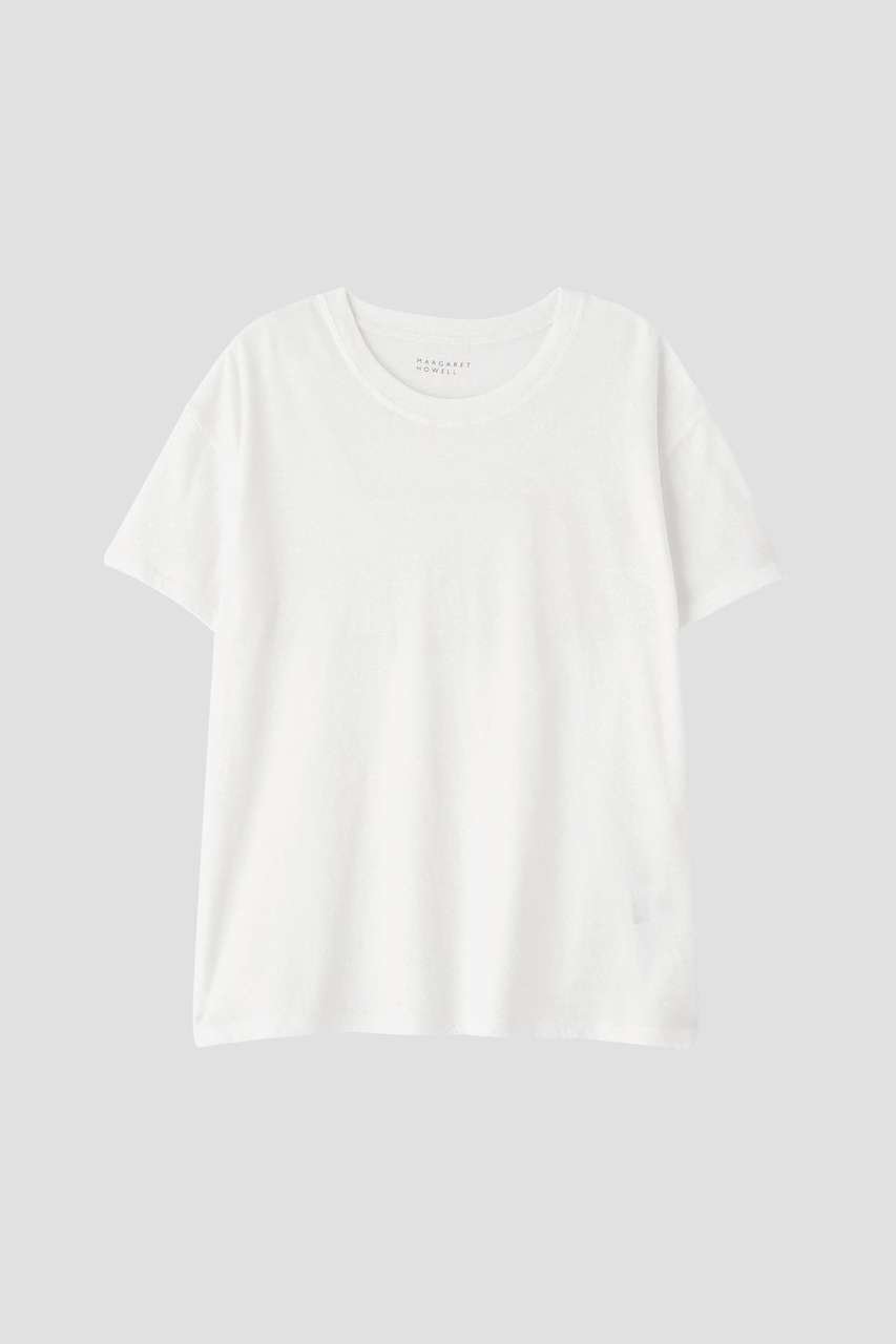 【マーガレットハウエル/MARGARET HOWELL】のSIRO SPUN COTTON JERSEY TOP 人気、トレンドファッション・服の通販 founy(ファニー) 　ファッション　Fashion　レディースファッション　Fashion for Women　トップス・カットソー　Cut & Sew Tops　シャツ・ブラウス・オフィスカジュアル　Elegant Blouses & Button-Ups　ロングTシャツ・Tシャツ　Longline T-Shirts & Tees　カットソー・ベーシックTシャツ　Cut-and-Sewn Tops / Stretch Tees & Basics　なめらか　Smooth, Silky Texture　ショート　Short, Short Length　スポーティ　Sporty, Casual Athletic　スリーブ　Sleeve, Long Sleeve / Short Sleeve　新作・新入荷　New Arrivals / New In　other-4|ID: prp329100004932901 ipo3291000000037025673