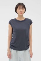 【マーガレットハウエル/MARGARET HOWELL】のSIRO SPUN COTTON JERSEY TOP 人気、トレンドファッション・服の通販 founy(ファニー) ファッション Fashion レディースファッション Fashion for Women トップス・カットソー Cut & Sew Tops シャツ・ブラウス・オフィスカジュアル Elegant Blouses & Button-Ups ロングTシャツ・Tシャツ Longline T-Shirts & Tees カットソー・ベーシックTシャツ Cut-and-Sewn Tops / Stretch Tees & Basics なめらか Smooth, Silky Texture ショート Short, Short Length スリーブ Sleeve, Long Sleeve / Short Sleeve 新作・新入荷 New Arrivals / New In thumbnail グレー|ID: prp329100004932902 ipo3291000000037025677