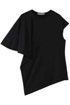【デパリエ/DEPAREILLE】のトリアセテートジャージーアシンメトリートップス 人気、トレンドファッション・服の通販 founy(ファニー) ファッション Fashion レディースファッション Fashion for Women トップス・カットソー Cut & Sew Tops シャツ・ブラウス・オフィスカジュアル Elegant Blouses & Button-Ups ロングTシャツ・Tシャツ Longline T-Shirts & Tees カットソー・ベーシックTシャツ Cut-and-Sewn Tops / Stretch Tees & Basics アシンメトリー Asymmetrical Style ショート Short, Short Length スリーブ Sleeve, Long Sleeve / Short Sleeve 夏 Summer 新作・新入荷 New Arrivals / New In 春 Spring S/S・春夏 SS, Spring/Summer, Warm Season thumbnail ブラック|ID: prp329100004932903 ipo3291000000037025689