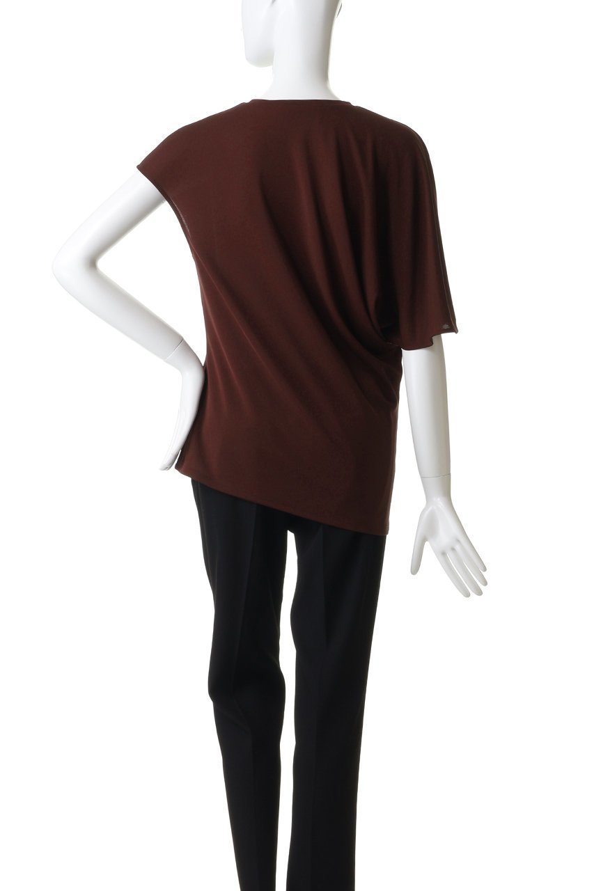 【デパリエ/DEPAREILLE】のトリアセテートジャージーアシンメトリートップス 人気、トレンドファッション・服の通販 founy(ファニー) 　ファッション　Fashion　レディースファッション　Fashion for Women　トップス・カットソー　Cut & Sew Tops　シャツ・ブラウス・オフィスカジュアル　Elegant Blouses & Button-Ups　ロングTシャツ・Tシャツ　Longline T-Shirts & Tees　カットソー・ベーシックTシャツ　Cut-and-Sewn Tops / Stretch Tees & Basics　アシンメトリー　Asymmetrical Style　ショート　Short, Short Length　スリーブ　Sleeve, Long Sleeve / Short Sleeve　夏　Summer　新作・新入荷　New Arrivals / New In　春　Spring　S/S・春夏　SS, Spring/Summer, Warm Season　other-4|ID: prp329100004932903 ipo3291000000037025692