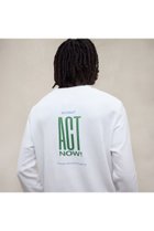 【エコアルフ/ECOALF / MEN】の【MEN】ACT バックプリント スウェット / ACT BACK LONGSLEEVE MAN 人気、トレンドファッション・服の通販 founy(ファニー) ファッション Fashion メンズファッション Fashion for Men トップス・カットソー Cut & Sew Tops メンズシャツ Shirts なめらか Smooth, Silky Texture シンプル Simple, Minimal スウェット / スエット Sweatshirt, Sweatwear スリーブ Sleeve, Long Sleeve / Short Sleeve プリント Print, Printed Pattern ロング Long, Long-Length 新作・新入荷 New Arrivals / New In thumbnail ホワイト|ID: prp329100004932904 ipo3291000000037025695