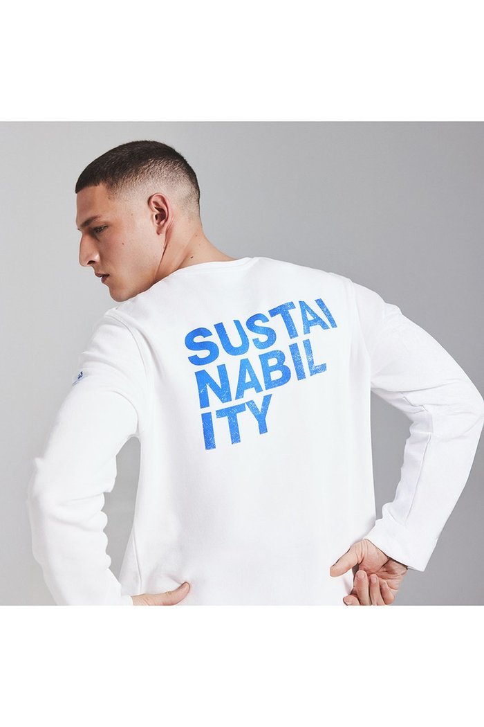 【エコアルフ/ECOALF / MEN】の【MEN】SUSTANO バックプリント スウェット / SUSTANO BACK LONGSLEEVE MAN インテリア・キッズ・メンズ・レディースファッション・服の通販 founy(ファニー) https://founy.com/ ファッション Fashion メンズファッション Fashion for Men トップス・カットソー Cut & Sew Tops メンズシャツ Shirts なめらか Smooth, Silky Texture シンプル Simple, Minimal スウェット / スエット Sweatshirt, Sweatwear スリーブ Sleeve, Long Sleeve / Short Sleeve フロント Front, Front Design プリント Print, Printed Pattern ロング Long, Long-Length 新作・新入荷 New Arrivals / New In |ID: prp329100004932905 ipo3291000000037025700