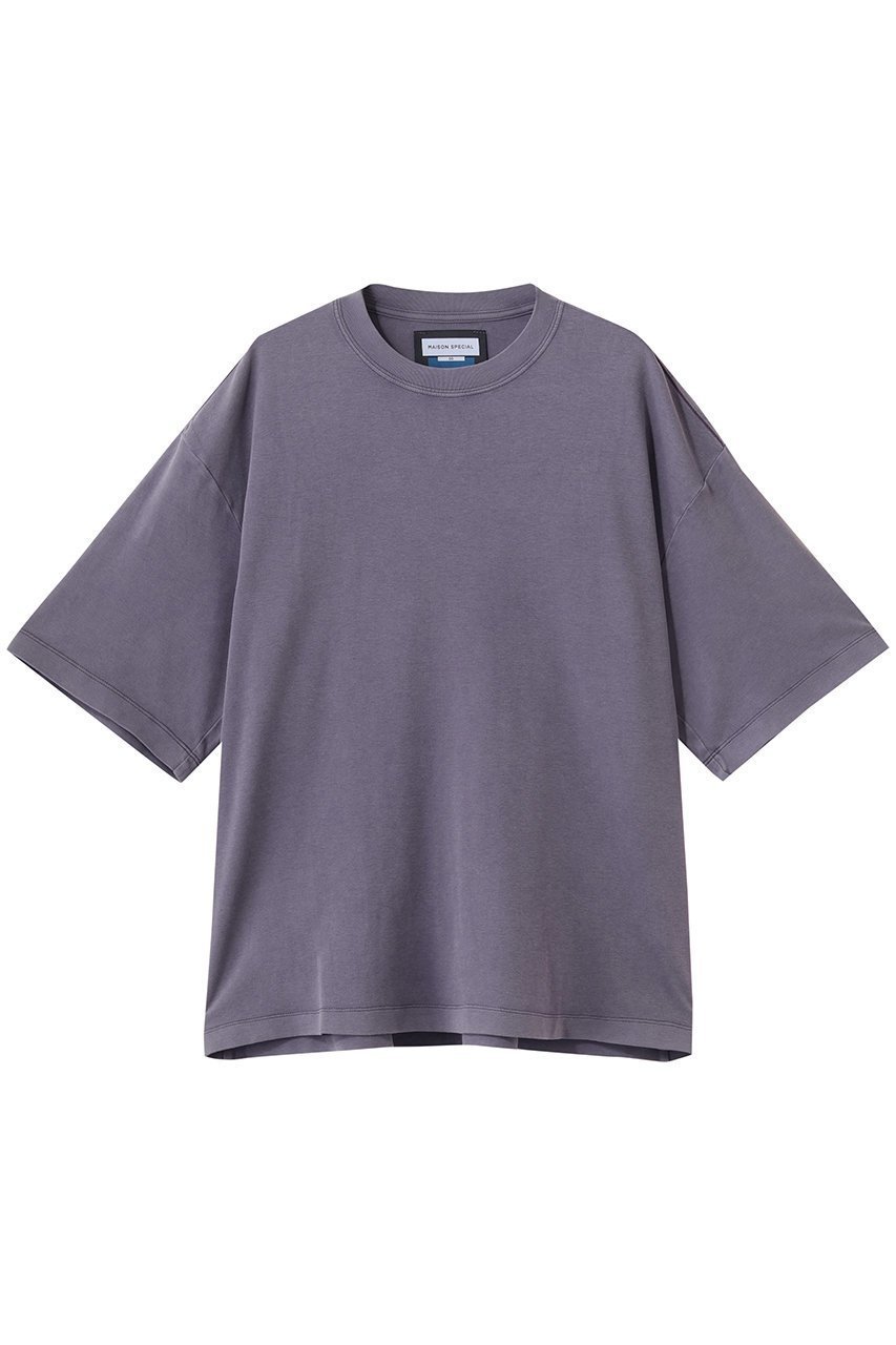 【メゾンスペシャル/MAISON SPECIAL】の【UNISEX】加工TEE インテリア・キッズ・メンズ・レディースファッション・服の通販 founy(ファニー) 　ファッション　Fashion　レディースファッション　Fashion for Women　トップス・カットソー　Cut & Sew Tops　シャツ・ブラウス・オフィスカジュアル　Elegant Blouses & Button-Ups　ロングTシャツ・Tシャツ　Longline T-Shirts & Tees　カットソー・ベーシックTシャツ　Cut-and-Sewn Tops / Stretch Tees & Basics　ユニセックス　Unisex, Genderless　ショート　Short, Short Length　シンプル　Simple, Minimal　スラックス　Slacks, Dress Pants　スリーブ　Sleeve, Long Sleeve / Short Sleeve　デニム　Denim, Jeans Material　ハーフ　Half, Half-Length　夏　Summer　新作・新入荷　New Arrivals / New In　春　Spring　S/S・春夏　SS, Spring/Summer, Warm Season　PPL(パープル)|ID: prp329100004932906 ipo3291000000037025707
