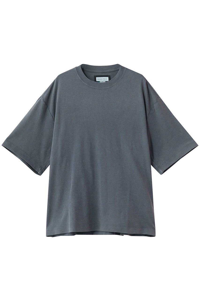 【メゾンスペシャル/MAISON SPECIAL】の【UNISEX】加工TEE インテリア・キッズ・メンズ・レディースファッション・服の通販 founy(ファニー) 　ファッション　Fashion　レディースファッション　Fashion for Women　トップス・カットソー　Cut & Sew Tops　シャツ・ブラウス・オフィスカジュアル　Elegant Blouses & Button-Ups　ロングTシャツ・Tシャツ　Longline T-Shirts & Tees　カットソー・ベーシックTシャツ　Cut-and-Sewn Tops / Stretch Tees & Basics　ユニセックス　Unisex, Genderless　ショート　Short, Short Length　シンプル　Simple, Minimal　スラックス　Slacks, Dress Pants　スリーブ　Sleeve, Long Sleeve / Short Sleeve　デニム　Denim, Jeans Material　ハーフ　Half, Half-Length　夏　Summer　新作・新入荷　New Arrivals / New In　春　Spring　S/S・春夏　SS, Spring/Summer, Warm Season　BLU(ブルー)|ID: prp329100004932906 ipo3291000000037025710