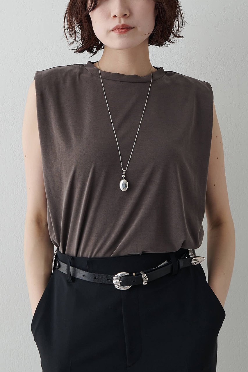 【ウィムガゼット/Whim Gazette】のフィブリルショルダータックプルオーバー インテリア・キッズ・メンズ・レディースファッション・服の通販 founy(ファニー) 　ファッション　Fashion　レディースファッション　Fashion for Women　トップス・カットソー　Cut & Sew Tops　シャツ・ブラウス・オフィスカジュアル　Elegant Blouses & Button-Ups　ロングTシャツ・Tシャツ　Longline T-Shirts & Tees　カジュアルプルオーバー・ニットトップス　Pullovers & Knit Tops / Casual Pullovers　カットソー・ベーシックTシャツ　Cut-and-Sewn Tops / Stretch Tees & Basics　おすすめ　Recommended / Our Picks　ギャザー　Gathered, Ruffled　ショート　Short, Short Length　スリーブ　Sleeve, Long Sleeve / Short Sleeve　セットアップ　Set-Up, Coordinated Outfit　ノースリーブ　Sleeveless, No-Sleeve　ボトム　Bottoms, Lower Wear　エレガント 上品　Elegant　新作・新入荷　New Arrivals / New In　チャコールグレー|ID: prp329100004932909 ipo3291000000037025734