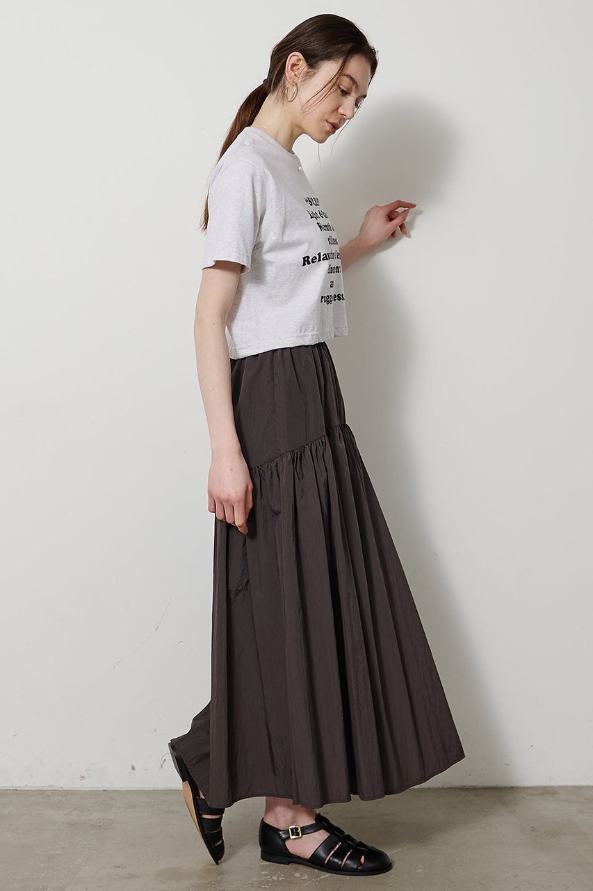 【ウィムガゼット/Whim Gazette】のレタリングTEE 人気、トレンドファッション・服の通販 founy(ファニー) 　ファッション　Fashion　レディースファッション　Fashion for Women　トップス・カットソー　Cut & Sew Tops　シャツ・ブラウス・オフィスカジュアル　Elegant Blouses & Button-Ups　ロングTシャツ・Tシャツ　Longline T-Shirts & Tees　カットソー・ベーシックTシャツ　Cut-and-Sewn Tops / Stretch Tees & Basics　カットソー　Cut and Sewn Top　ショート　Short, Short Length　スリーブ　Sleeve, Long Sleeve / Short Sleeve　バランス　Balance, Style Balance　フロント　Front, Front Design　プリント　Print, Printed Pattern　半袖　Short Sleeve, Half Sleeve　定番　Standard, Basic Item　新作・新入荷　New Arrivals / New In　other-5|ID: prp329100004932910 ipo3291000000037025747