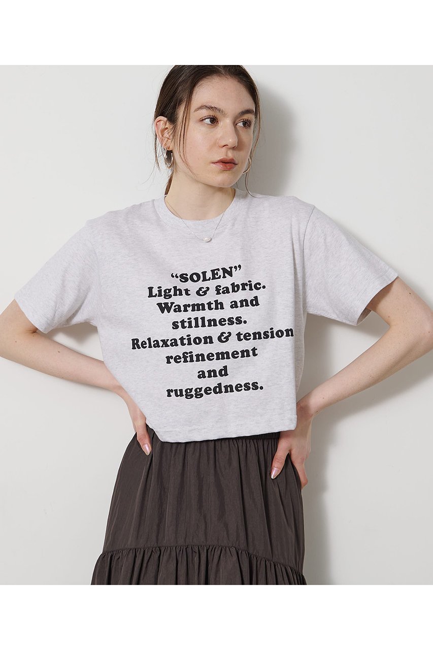 【ウィムガゼット/Whim Gazette】のレタリングTEE 人気、トレンドファッション・服の通販 founy(ファニー) 　ファッション　Fashion　レディースファッション　Fashion for Women　トップス・カットソー　Cut & Sew Tops　シャツ・ブラウス・オフィスカジュアル　Elegant Blouses & Button-Ups　ロングTシャツ・Tシャツ　Longline T-Shirts & Tees　カットソー・ベーシックTシャツ　Cut-and-Sewn Tops / Stretch Tees & Basics　カットソー　Cut and Sewn Top　ショート　Short, Short Length　スリーブ　Sleeve, Long Sleeve / Short Sleeve　バランス　Balance, Style Balance　フロント　Front, Front Design　プリント　Print, Printed Pattern　半袖　Short Sleeve, Half Sleeve　定番　Standard, Basic Item　新作・新入荷　New Arrivals / New In　other-6|ID: prp329100004932910 ipo3291000000037025748