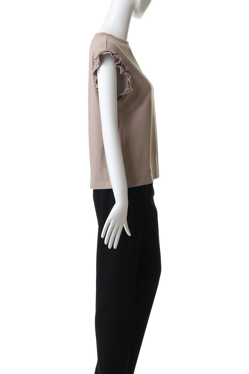 【スローン/SLOANE】の【ELLE SHOP限定】コットン フリルフレンチスリーブ 人気、トレンドファッション・服の通販 founy(ファニー) 　ファッション　Fashion　レディースファッション　Fashion for Women　トップス・カットソー　Cut & Sew Tops　シャツ・ブラウス・オフィスカジュアル　Elegant Blouses & Button-Ups　ロングTシャツ・Tシャツ　Longline T-Shirts & Tees　カットソー・ベーシックTシャツ　Cut-and-Sewn Tops / Stretch Tees & Basics　ギャザー　Gathered, Ruffled　ショート　Short, Short Length　スリーブ　Sleeve, Long Sleeve / Short Sleeve　バランス　Balance, Style Balance　フェミニン　Feminine, Girly　フリル　Frill, Ruffle　抗菌　Antibacterial, Bacteria-Resistant　新作・新入荷　New Arrivals / New In　other-3|ID: prp329100004932912 ipo3291000000037025762