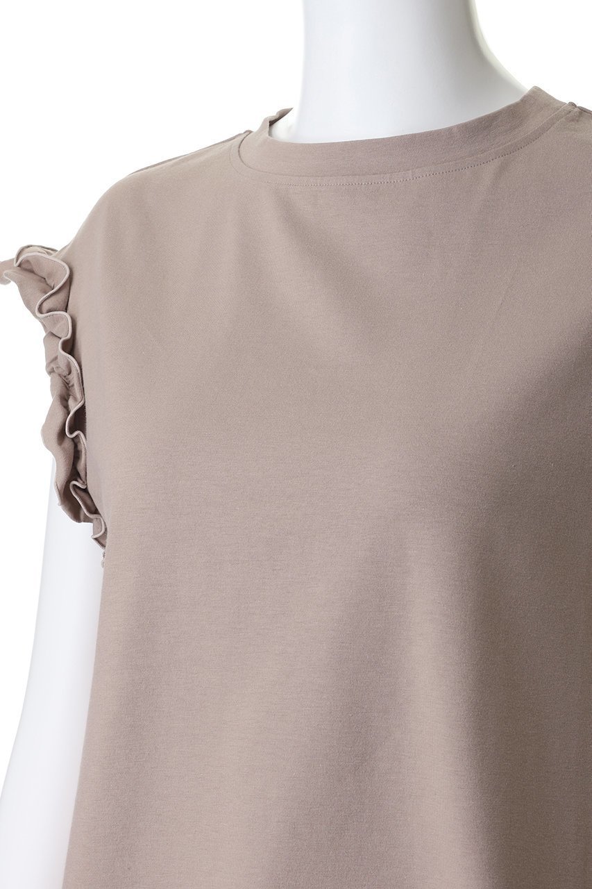 【スローン/SLOANE】の【ELLE SHOP限定】コットン フリルフレンチスリーブ 人気、トレンドファッション・服の通販 founy(ファニー) 　ファッション　Fashion　レディースファッション　Fashion for Women　トップス・カットソー　Cut & Sew Tops　シャツ・ブラウス・オフィスカジュアル　Elegant Blouses & Button-Ups　ロングTシャツ・Tシャツ　Longline T-Shirts & Tees　カットソー・ベーシックTシャツ　Cut-and-Sewn Tops / Stretch Tees & Basics　ギャザー　Gathered, Ruffled　ショート　Short, Short Length　スリーブ　Sleeve, Long Sleeve / Short Sleeve　バランス　Balance, Style Balance　フェミニン　Feminine, Girly　フリル　Frill, Ruffle　抗菌　Antibacterial, Bacteria-Resistant　新作・新入荷　New Arrivals / New In　other-5|ID: prp329100004932912 ipo3291000000037025764