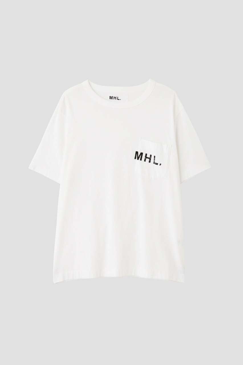 【その他のブランド/Other】のPRINTED COTTON JERSEY TOP インテリア・キッズ・メンズ・レディースファッション・服の通販 founy(ファニー) 　ファッション　Fashion　レディースファッション　Fashion for Women　トップス・カットソー　Cut & Sew Tops　シャツ・ブラウス・オフィスカジュアル　Elegant Blouses & Button-Ups　ロングTシャツ・Tシャツ　Longline T-Shirts & Tees　カットソー・ベーシックTシャツ　Cut-and-Sewn Tops / Stretch Tees & Basics　ショート　Short, Short Length　スリーブ　Sleeve, Long Sleeve / Short Sleeve　プリント　Print, Printed Pattern　ポケット　Pocket, Pocket Detail　ホワイト|ID: prp329100004932913 ipo3291000000037025773