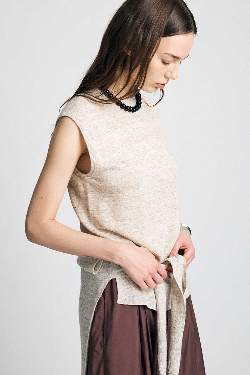 【ブリル/BRILL】のリネンノースリーブプルオーバー 人気、トレンドファッション・服の通販 founy(ファニー) 　ファッション　Fashion　レディースファッション　Fashion for Women　トップス・カットソー　Cut & Sew Tops　キャミソール&ノースリーブ　Camisoles & Sleeveless Tops　シャツ・ブラウス・オフィスカジュアル　Elegant Blouses & Button-Ups　ロングTシャツ・Tシャツ　Longline T-Shirts & Tees　カジュアルプルオーバー・ニットトップス　Pullovers & Knit Tops / Casual Pullovers　カットソー・ベーシックTシャツ　Cut-and-Sewn Tops / Stretch Tees & Basics　イタリア　Italy　キャミソール　Camisole, Spaghetti Strap Top　シンプル　Simple, Minimal　タンク　Tank Top, Sleeveless Top　ノースリーブ　Sleeveless, No-Sleeve　リネン　Linen, Linen Fabric　エレガント 上品　Elegant　新作・新入荷　New Arrivals / New In　other-5|ID: prp329100004932916 ipo3291000000037025797