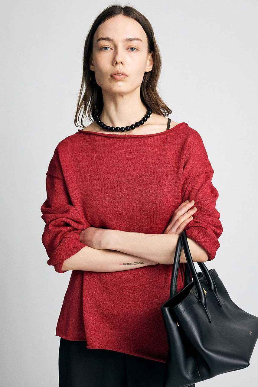 【ブリル/BRILL】のコットンシルクラグランプルオーバー インテリア・キッズ・メンズ・レディースファッション・服の通販 founy(ファニー) 　ファッション　Fashion　レディースファッション　Fashion for Women　トップス・カットソー　Cut & Sew Tops　シャツ・ブラウス・オフィスカジュアル　Elegant Blouses & Button-Ups　ロングTシャツ・Tシャツ　Longline T-Shirts & Tees　カジュアルプルオーバー・ニットトップス　Pullovers & Knit Tops / Casual Pullovers　カットソー・ベーシックTシャツ　Cut-and-Sewn Tops / Stretch Tees & Basics　シルク　Silk, 100% Silk　シンプル　Simple, Minimal　スリーブ　Sleeve, Long Sleeve / Short Sleeve　ロング　Long, Long-Length　エレガント 上品　Elegant　再入荷　Restock / Back in Stock　夏　Summer　レッド|ID: prp329100004932919 ipo3291000000037025813