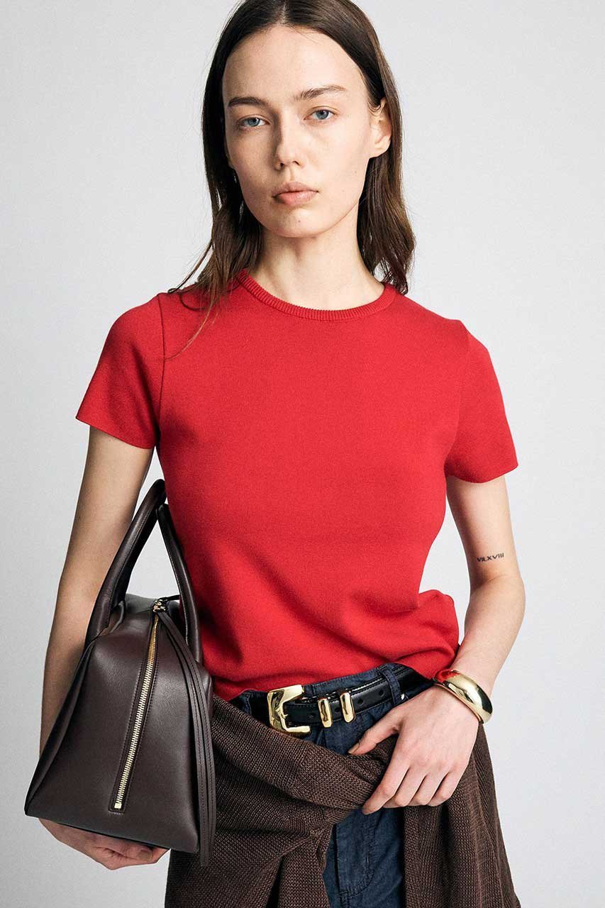 【ブリル/BRILL】のSUVINコットンプルオーバー インテリア・キッズ・メンズ・レディースファッション・服の通販 founy(ファニー) 　ファッション　Fashion　レディースファッション　Fashion for Women　トップス・カットソー　Cut & Sew Tops　シャツ・ブラウス・オフィスカジュアル　Elegant Blouses & Button-Ups　ロングTシャツ・Tシャツ　Longline T-Shirts & Tees　カジュアルプルオーバー・ニットトップス　Pullovers & Knit Tops / Casual Pullovers　カットソー・ベーシックTシャツ　Cut-and-Sewn Tops / Stretch Tees & Basics　なめらか　Smooth, Silky Texture　インド　Indian Textile　カットソー　Cut and Sewn Top　コンパクト　Compact, Small Size　ショート　Short, Short Length　シルク　Silk, 100% Silk　スリーブ　Sleeve, Long Sleeve / Short Sleeve　ベーシック　Basic, Essential　ボトム　Bottoms, Lower Wear　新作・新入荷　New Arrivals / New In　レッド|ID: prp329100004932922 ipo3291000000037025842