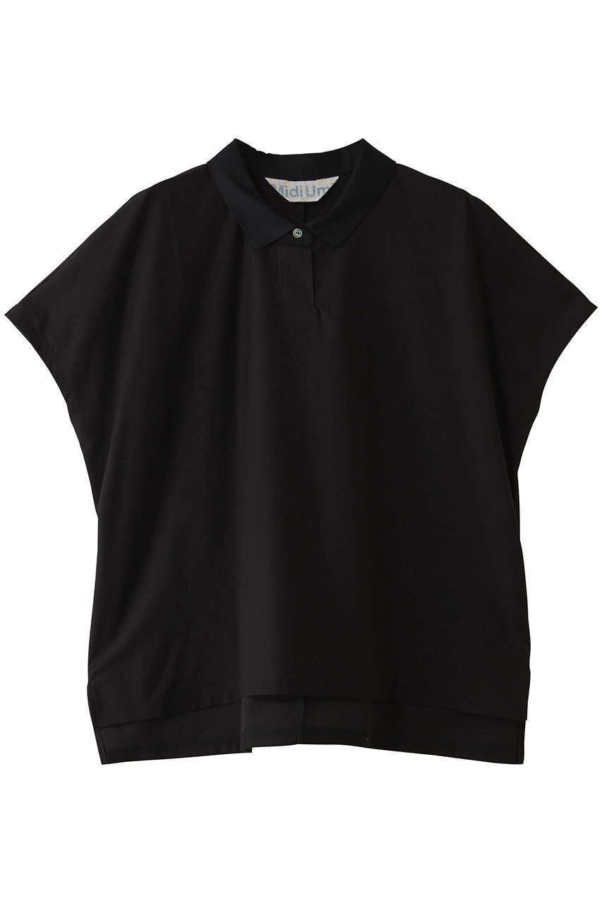 【ミディウミ/MidiUmi】のpolo n/s PO プルオーバー インテリア・キッズ・メンズ・レディースファッション・服の通販 founy(ファニー) 　ファッション　Fashion　レディースファッション　Fashion for Women　トップス・カットソー　Cut & Sew Tops　キャミソール&ノースリーブ　Camisoles & Sleeveless Tops　シャツ・ブラウス・オフィスカジュアル　Elegant Blouses & Button-Ups　ロングTシャツ・Tシャツ　Longline T-Shirts & Tees　カジュアルプルオーバー・ニットトップス　Pullovers & Knit Tops / Casual Pullovers　カットソー・ベーシックTシャツ　Cut-and-Sewn Tops / Stretch Tees & Basics　キャミソール　Camisole, Spaghetti Strap Top　シンプル　Simple, Minimal　タンク　Tank Top, Sleeveless Top　ポロシャツ　Polo Shirt, Collared Tee　新作・新入荷　New Arrivals / New In　鹿の子　Piqué, Kanoko Fabric　black|ID: prp329100004932926 ipo3291000000037025915