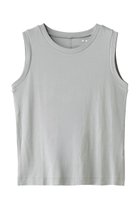 【スリー ドッツ/three dots】のファウンデーションコットン ベーシックタンク グレー|ID: prp329100004932937 ipo3291000000037025974