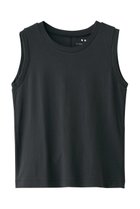 【スリー ドッツ/three dots】のファウンデーションコットン ベーシックタンク インクブラック|ID: prp329100004932937 ipo3291000000037025975