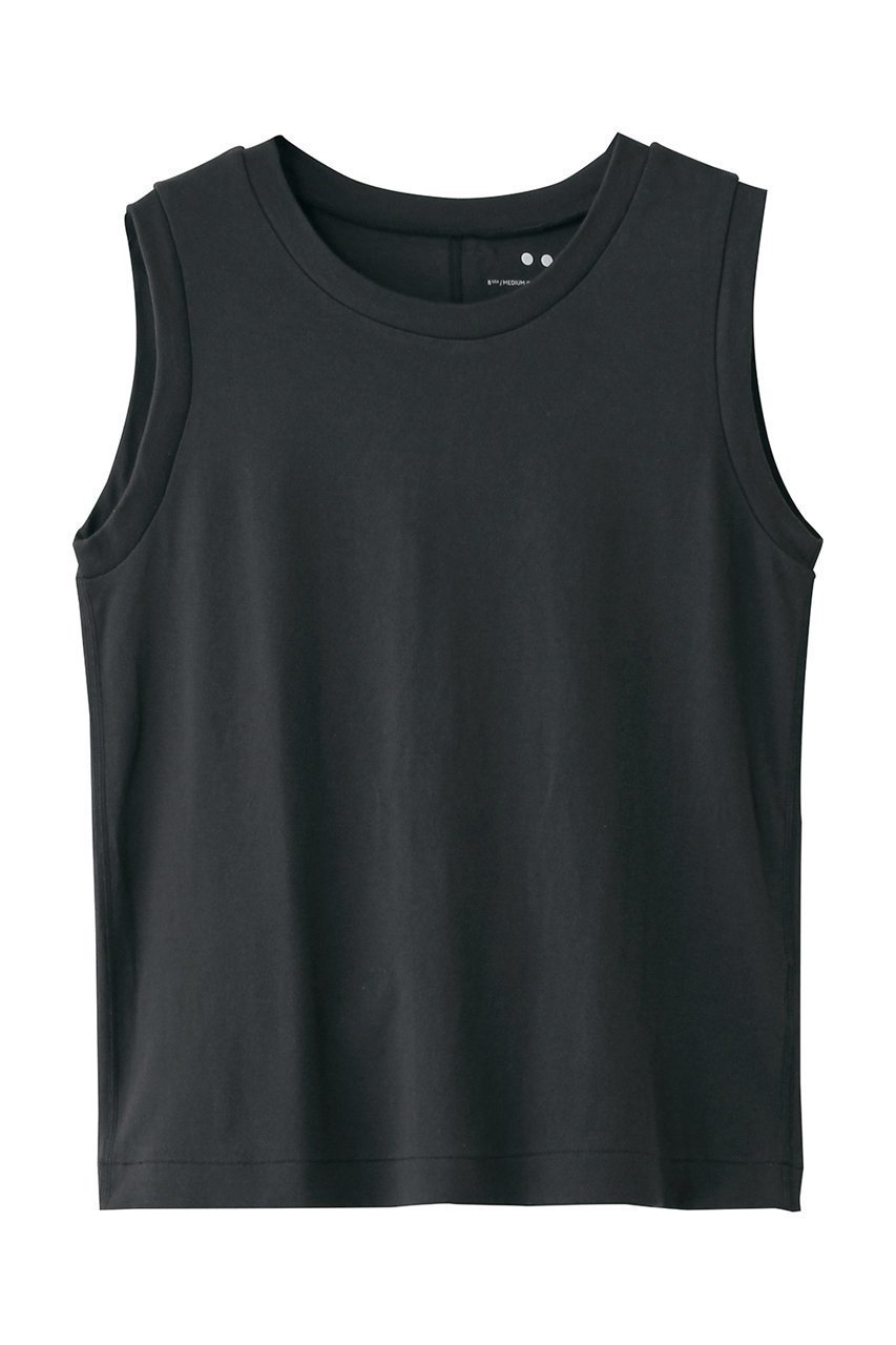 【スリー ドッツ/three dots】のファウンデーションコットン ベーシックタンク インテリア・キッズ・メンズ・レディースファッション・服の通販 founy(ファニー) 　ファッション　Fashion　レディースファッション　Fashion for Women　トップス・カットソー　Cut & Sew Tops　キャミソール&ノースリーブ　Camisoles & Sleeveless Tops　シャツ・ブラウス・オフィスカジュアル　Elegant Blouses & Button-Ups　ロングTシャツ・Tシャツ　Longline T-Shirts & Tees　カットソー・ベーシックTシャツ　Cut-and-Sewn Tops / Stretch Tees & Basics　おすすめ　Recommended / Our Picks　インナー　Innerwear　キャミソール　Camisole, Spaghetti Strap Top　シンプル　Simple, Minimal　タンク　Tank Top, Sleeveless Top　ベーシック　Basic, Essential　エレガント 上品　Elegant　再入荷　Restock / Back in Stock　インクブラック|ID: prp329100004932937 ipo3291000000037025975
