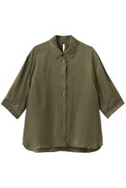 【マルティニーク/martinique】のシルキーキュプラオーバーサイズスリーブシャツ(セットアップ可) 人気、トレンドファッション・服の通販 founy(ファニー) ファッション Fashion レディースファッション Fashion for Women トップス・カットソー Cut & Sew Tops シャツ・ブラウス・オフィスカジュアル Elegant Blouses & Button-Ups おすすめ Recommended / Our Picks とろみ Fluid, Flowy Fabric キュプラ Cupro, Eco Fabric ショート Short, Short Length シルク Silk, 100% Silk スリット Slit, Slit Detail スリーブ Sleeve, Long Sleeve / Short Sleeve セットアップ Set-Up, Coordinated Outfit ロング Long, Long-Length 新作・新入荷 New Arrivals / New In 春 Spring 秋 Autumn thumbnail カーキ|ID: prp329100004932948 ipo3291000000037026077