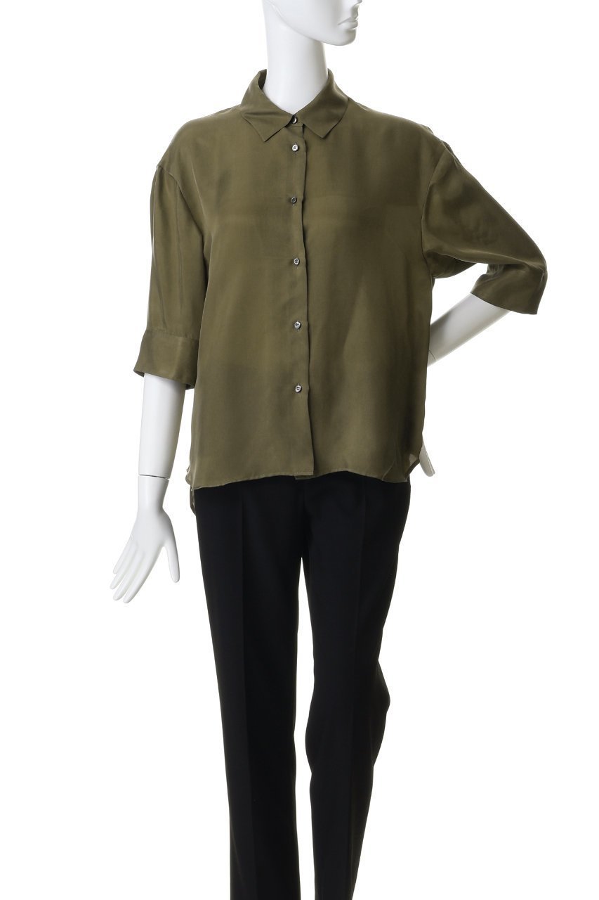 【マルティニーク/martinique】のシルキーキュプラオーバーサイズスリーブシャツ(セットアップ可) 人気、トレンドファッション・服の通販 founy(ファニー) 　ファッション　Fashion　レディースファッション　Fashion for Women　トップス・カットソー　Cut & Sew Tops　シャツ・ブラウス・オフィスカジュアル　Elegant Blouses & Button-Ups　おすすめ　Recommended / Our Picks　とろみ　Fluid, Flowy Fabric　キュプラ　Cupro, Eco Fabric　ショート　Short, Short Length　シルク　Silk, 100% Silk　スリット　Slit, Slit Detail　スリーブ　Sleeve, Long Sleeve / Short Sleeve　セットアップ　Set-Up, Coordinated Outfit　ロング　Long, Long-Length　新作・新入荷　New Arrivals / New In　春　Spring　秋　Autumn　other-2|ID: prp329100004932948 ipo3291000000037026079