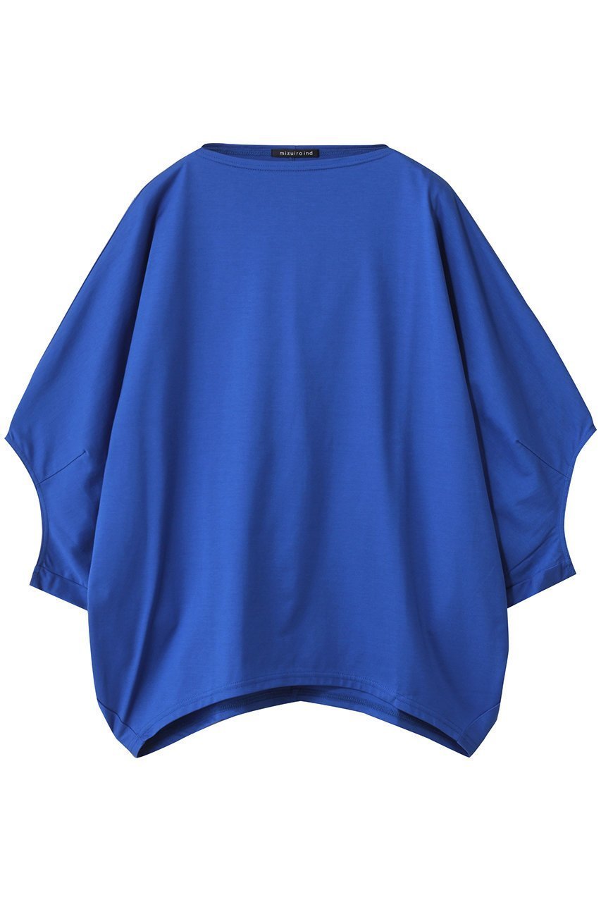 【ミズイロ インド/mizuiro ind】のboat neck dolman P/O プルオーバー インテリア・キッズ・メンズ・レディースファッション・服の通販 founy(ファニー) 　ファッション　Fashion　レディースファッション　Fashion for Women　トップス・カットソー　Cut & Sew Tops　シャツ・ブラウス・オフィスカジュアル　Elegant Blouses & Button-Ups　カジュアルプルオーバー・ニットトップス　Pullovers & Knit Tops / Casual Pullovers　ショート　Short, Short Length　シンプル　Simple, Minimal　スラックス　Slacks, Dress Pants　スリーブ　Sleeve, Long Sleeve / Short Sleeve　デニム　Denim, Jeans Material　blue|ID: prp329100004932949 ipo3291000000037026092
