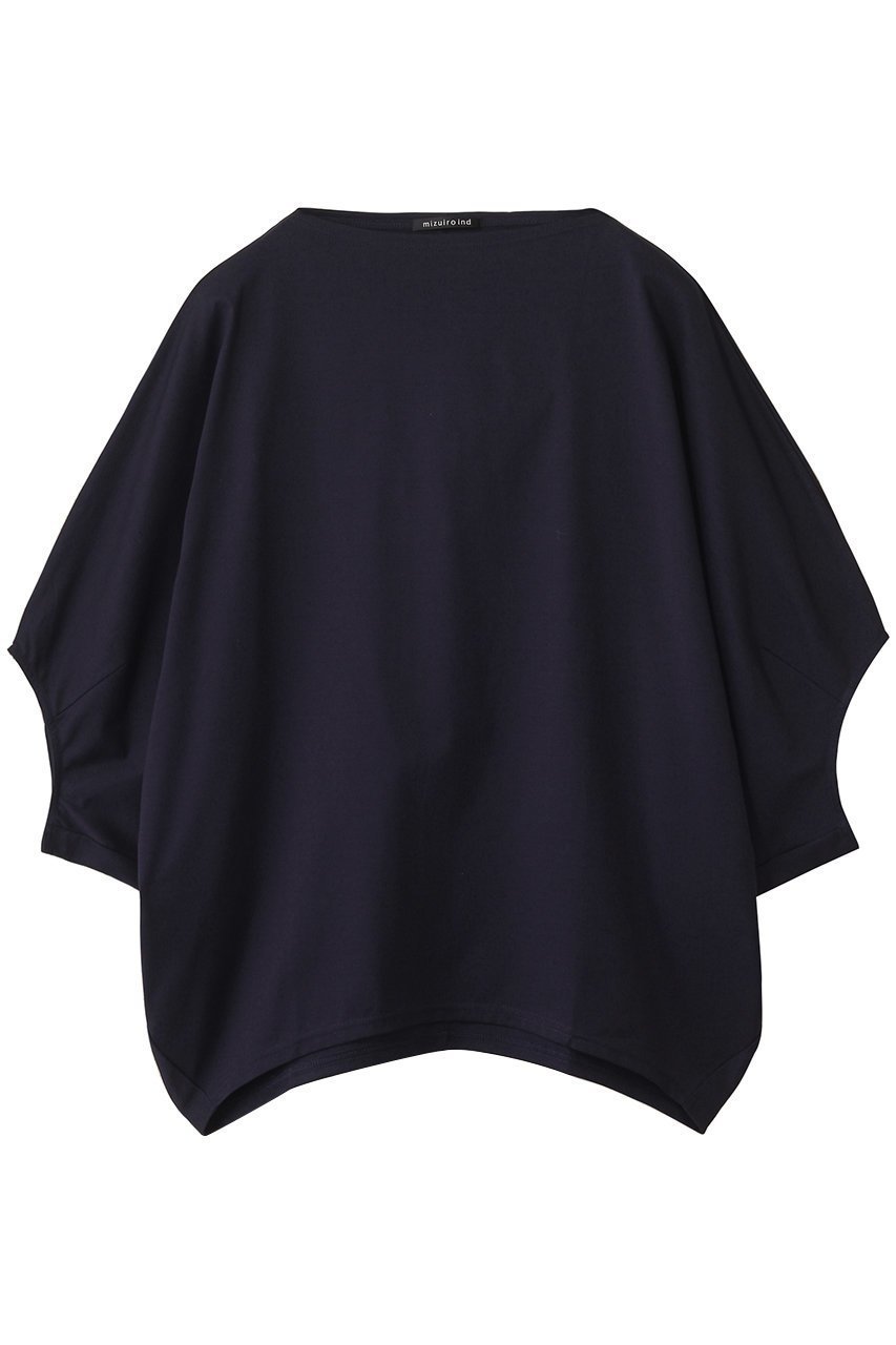 【ミズイロ インド/mizuiro ind】のboat neck dolman P/O プルオーバー インテリア・キッズ・メンズ・レディースファッション・服の通販 founy(ファニー) 　ファッション　Fashion　レディースファッション　Fashion for Women　トップス・カットソー　Cut & Sew Tops　シャツ・ブラウス・オフィスカジュアル　Elegant Blouses & Button-Ups　カジュアルプルオーバー・ニットトップス　Pullovers & Knit Tops / Casual Pullovers　ショート　Short, Short Length　シンプル　Simple, Minimal　スラックス　Slacks, Dress Pants　スリーブ　Sleeve, Long Sleeve / Short Sleeve　デニム　Denim, Jeans Material　navy|ID: prp329100004932949 ipo3291000000037026095