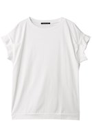 【ミズイロ インド/mizuiro ind】のfrill slv crew neck P/O プルオーバー 人気、トレンドファッション・服の通販 founy(ファニー) ファッション Fashion レディースファッション Fashion for Women トップス・カットソー Cut & Sew Tops シャツ・ブラウス・オフィスカジュアル Elegant Blouses & Button-Ups カジュアルプルオーバー・ニットトップス Pullovers & Knit Tops / Casual Pullovers ショート Short, Short Length シンプル Simple, Minimal スリーブ Sleeve, Long Sleeve / Short Sleeve フェミニン Feminine, Girly フリル Frill, Ruffle 夏 Summer 春 Spring S/S・春夏 SS, Spring/Summer, Warm Season |ID:prp329100004932955