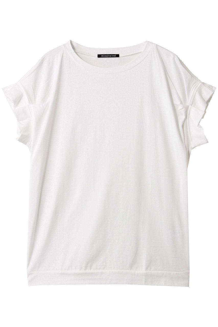 【ミズイロ インド/mizuiro ind】のfrill slv crew neck P/O プルオーバー インテリア・キッズ・メンズ・レディースファッション・服の通販 founy(ファニー) 　ファッション　Fashion　レディースファッション　Fashion for Women　トップス・カットソー　Cut & Sew Tops　シャツ・ブラウス・オフィスカジュアル　Elegant Blouses & Button-Ups　カジュアルプルオーバー・ニットトップス　Pullovers & Knit Tops / Casual Pullovers　ショート　Short, Short Length　シンプル　Simple, Minimal　スリーブ　Sleeve, Long Sleeve / Short Sleeve　フェミニン　Feminine, Girly　フリル　Frill, Ruffle　夏　Summer　春　Spring　S/S・春夏　SS, Spring/Summer, Warm Season　off white|ID: prp329100004932955 ipo3291000000037026136