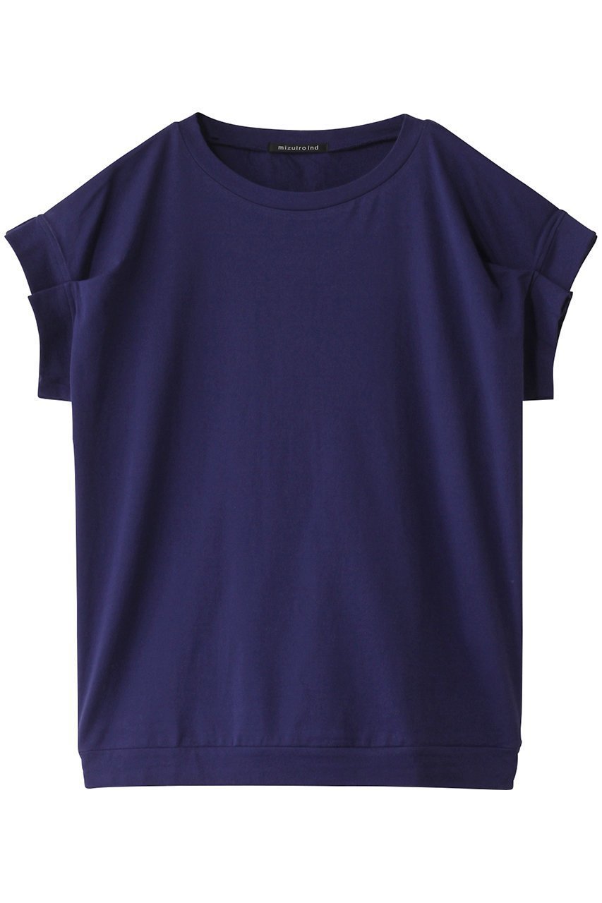 【ミズイロ インド/mizuiro ind】のfrill slv crew neck P/O プルオーバー インテリア・キッズ・メンズ・レディースファッション・服の通販 founy(ファニー) 　ファッション　Fashion　レディースファッション　Fashion for Women　トップス・カットソー　Cut & Sew Tops　シャツ・ブラウス・オフィスカジュアル　Elegant Blouses & Button-Ups　カジュアルプルオーバー・ニットトップス　Pullovers & Knit Tops / Casual Pullovers　ショート　Short, Short Length　シンプル　Simple, Minimal　スリーブ　Sleeve, Long Sleeve / Short Sleeve　フェミニン　Feminine, Girly　フリル　Frill, Ruffle　夏　Summer　春　Spring　S/S・春夏　SS, Spring/Summer, Warm Season　blue|ID: prp329100004932955 ipo3291000000037026139