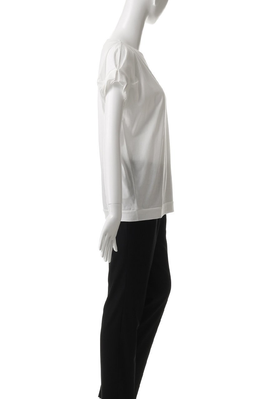 【ミズイロ インド/mizuiro ind】のfrill slv crew neck P/O プルオーバー 人気、トレンドファッション・服の通販 founy(ファニー) 　ファッション　Fashion　レディースファッション　Fashion for Women　トップス・カットソー　Cut & Sew Tops　シャツ・ブラウス・オフィスカジュアル　Elegant Blouses & Button-Ups　カジュアルプルオーバー・ニットトップス　Pullovers & Knit Tops / Casual Pullovers　ショート　Short, Short Length　シンプル　Simple, Minimal　スリーブ　Sleeve, Long Sleeve / Short Sleeve　フェミニン　Feminine, Girly　フリル　Frill, Ruffle　夏　Summer　春　Spring　S/S・春夏　SS, Spring/Summer, Warm Season　other-3|ID: prp329100004932955 ipo3291000000037026148