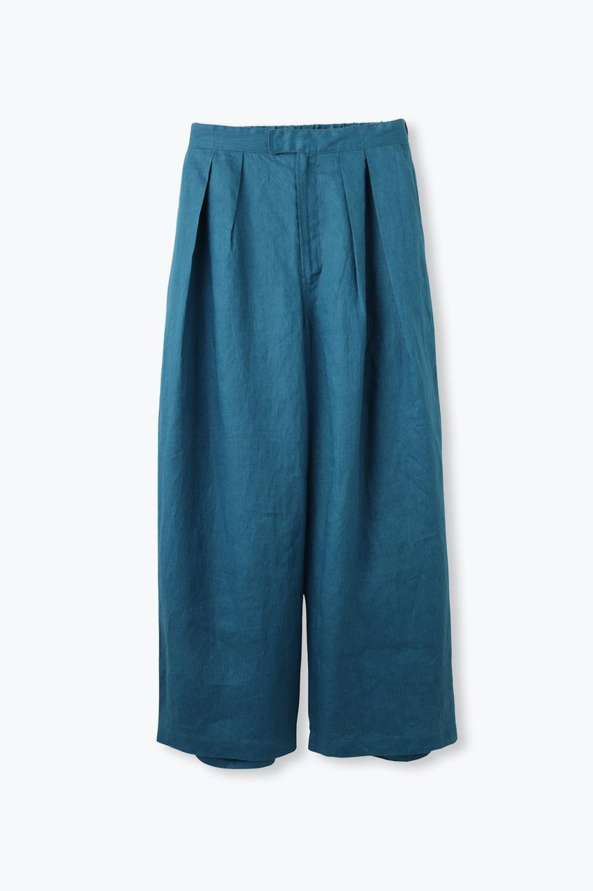 【レリル/lelill】のリネンスーパーワイドパンツ インテリア・キッズ・メンズ・レディースファッション・服の通販 founy(ファニー) 　ファッション　Fashion　レディースファッション　Fashion for Women　パンツ　Pants & Trousers　リネン　Linen, Linen Fabric　ワイド　Wide, Wide Fit　ビジネス 仕事 通勤　Business / Work / Commuting　定番　Standard, Basic Item　新作・新入荷　New Arrivals / New In　ブルー|ID: prp329100004932961 ipo3291000000037026179