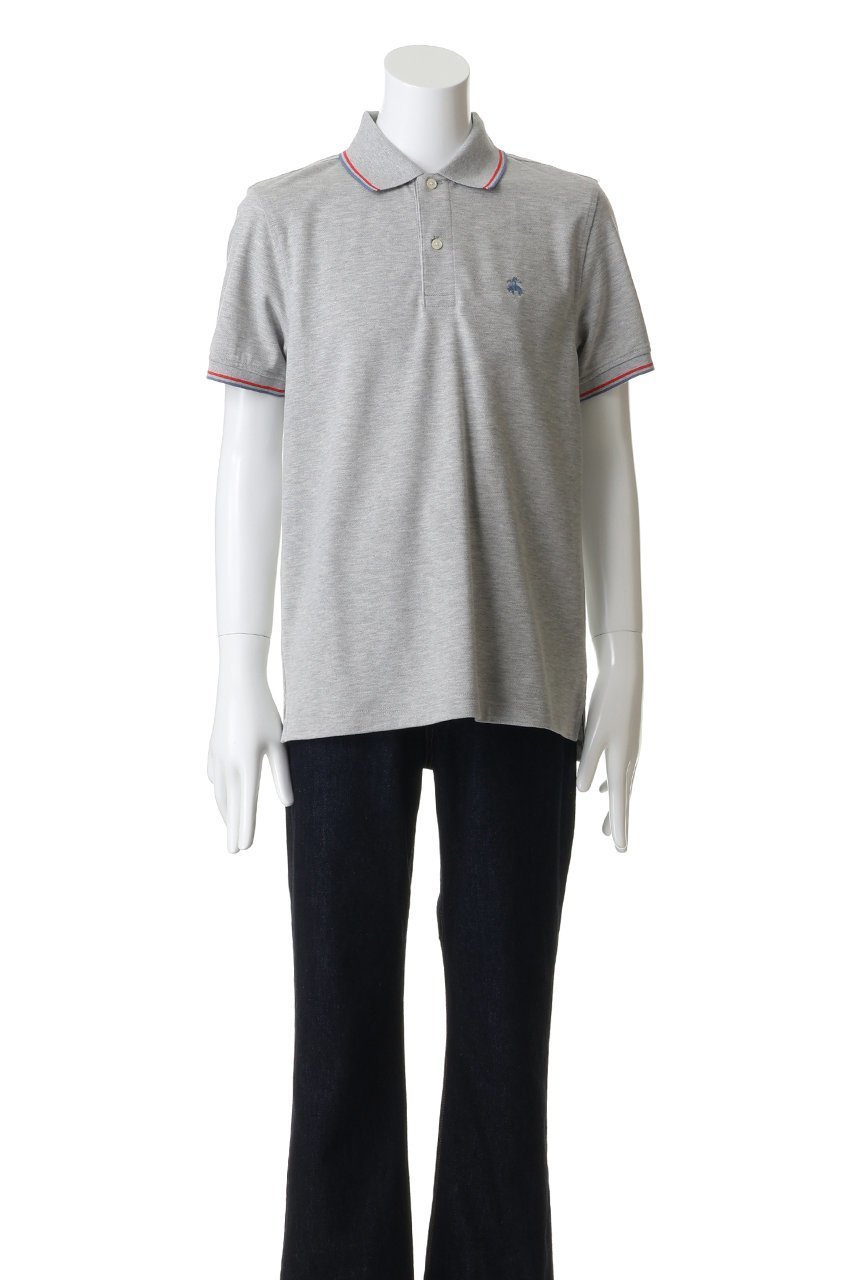 【ブルックス ブラザーズ/Brooks Brothers / MEN】の【MEN】コットン ストレッチピケ GFロゴ ティップド ポロシャツ Slim Fit 人気、トレンドファッション・服の通販 founy(ファニー) 　ファッション　Fashion　メンズファッション　Fashion for Men　トップス・カットソー　Cut & Sew Tops　メンズシャツ　Shirts　ポロシャツ / きれいめカジュアルスタイル　Polo Shirts　ショート　Short, Short Length　スタイリッシュ　Stylish, Fashionable　ストライプ　Stripe, Striped Pattern　ストレッチ　Stretch, Stretchy Fabric　スリーブ　Sleeve, Long Sleeve / Short Sleeve　ポロシャツ　Polo Shirt, Collared Tee　定番　Standard, Basic Item　新作・新入荷　New Arrivals / New In　other-2|ID: prp329100004932988 ipo3291000000037026360