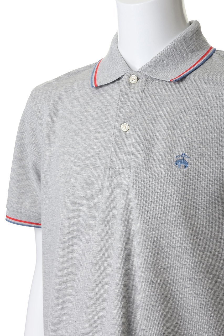 【ブルックス ブラザーズ/Brooks Brothers / MEN】の【MEN】コットン ストレッチピケ GFロゴ ティップド ポロシャツ Slim Fit 人気、トレンドファッション・服の通販 founy(ファニー) 　ファッション　Fashion　メンズファッション　Fashion for Men　トップス・カットソー　Cut & Sew Tops　メンズシャツ　Shirts　ポロシャツ / きれいめカジュアルスタイル　Polo Shirts　ショート　Short, Short Length　スタイリッシュ　Stylish, Fashionable　ストライプ　Stripe, Striped Pattern　ストレッチ　Stretch, Stretchy Fabric　スリーブ　Sleeve, Long Sleeve / Short Sleeve　ポロシャツ　Polo Shirt, Collared Tee　定番　Standard, Basic Item　新作・新入荷　New Arrivals / New In　other-5|ID: prp329100004932988 ipo3291000000037026366