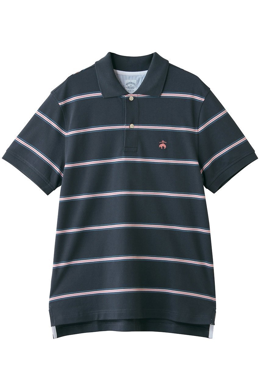 【ブルックス ブラザーズ/Brooks Brothers / MEN】の【MEN】コットン ストレッチピケ GFロゴ マルチストライプ ポロシャツ Slim Fit 人気、トレンドファッション・服の通販 founy(ファニー) 　ファッション　Fashion　メンズファッション　Fashion for Men　トップス・カットソー　Cut & Sew Tops　メンズシャツ　Shirts　ポロシャツ / きれいめカジュアルスタイル　Polo Shirts　ショート　Short, Short Length　スタイリッシュ　Stylish, Fashionable　ストライプ　Stripe, Striped Pattern　ストレッチ　Stretch, Stretchy Fabric　スリーブ　Sleeve, Long Sleeve / Short Sleeve　ハーフ　Half, Half-Length　ポロシャツ　Polo Shirt, Collared Tee　夏　Summer　新作・新入荷　New Arrivals / New In　 other-1|ID: prp329100004932990 ipo3291000000037026368