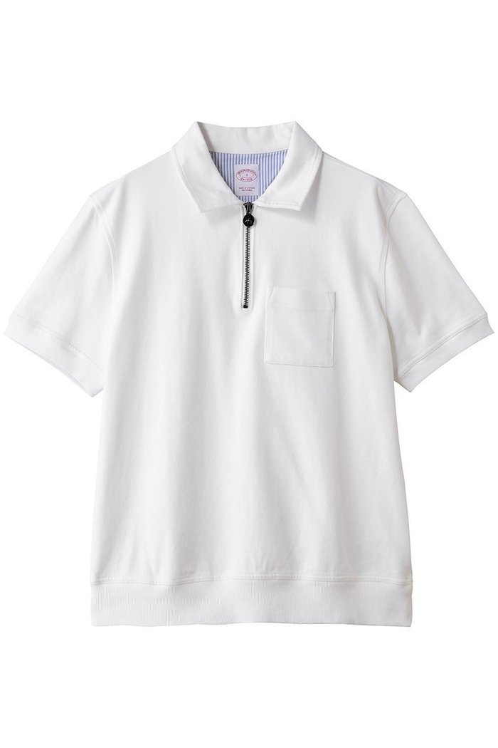 【ブルックス ブラザーズ/Brooks Brothers / MEN】の【MEN】スウェードコットン ハーフジップ ポロシャツ インテリア・キッズ・メンズ・レディースファッション・服の通販 founy(ファニー) https://founy.com/ ファッション Fashion メンズファッション Fashion for Men トップス・カットソー Cut & Sew Tops メンズシャツ Shirts ポロシャツ / きれいめカジュアルスタイル Polo Shirts おすすめ Recommended / Our Picks なめらか Smooth, Silky Texture インナー Innerwear ショート Short, Short Length ストライプ Stripe, Striped Pattern スリーブ Sleeve, Long Sleeve / Short Sleeve ハーフ Half, Half-Length ポロシャツ Polo Shirt, Collared Tee 半袖 Short Sleeve, Half Sleeve 新作・新入荷 New Arrivals / New In |ID: prp329100004932991 ipo3291000000037026378