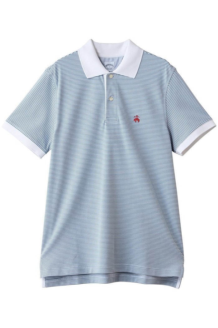 【ブルックス ブラザーズ/Brooks Brothers / MEN】の【MEN】コットン ストレッチピケ GFロゴ フィーダーストライプ ポロシャツ Slim Fit インテリア・キッズ・メンズ・レディースファッション・服の通販 founy(ファニー) https://founy.com/ ファッション Fashion メンズファッション Fashion for Men トップス・カットソー Cut & Sew Tops メンズシャツ Shirts ポロシャツ / きれいめカジュアルスタイル Polo Shirts ショート Short, Short Length スタイリッシュ Stylish, Fashionable ストライプ Stripe, Striped Pattern ストレッチ Stretch, Stretchy Fabric スリーブ Sleeve, Long Sleeve / Short Sleeve ハーフ Half, Half-Length ポロシャツ Polo Shirt, Collared Tee エレガント 上品 Elegant 夏 Summer 新作・新入荷 New Arrivals / New In |ID: prp329100004932993 ipo3291000000037026387