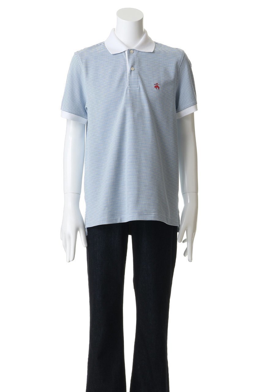 【ブルックス ブラザーズ/Brooks Brothers / MEN】の【MEN】コットン ストレッチピケ GFロゴ フィーダーストライプ ポロシャツ Slim Fit 人気、トレンドファッション・服の通販 founy(ファニー) 　ファッション　Fashion　メンズファッション　Fashion for Men　トップス・カットソー　Cut & Sew Tops　メンズシャツ　Shirts　ポロシャツ / きれいめカジュアルスタイル　Polo Shirts　ショート　Short, Short Length　スタイリッシュ　Stylish, Fashionable　ストライプ　Stripe, Striped Pattern　ストレッチ　Stretch, Stretchy Fabric　スリーブ　Sleeve, Long Sleeve / Short Sleeve　ハーフ　Half, Half-Length　ポロシャツ　Polo Shirt, Collared Tee　エレガント 上品　Elegant　夏　Summer　新作・新入荷　New Arrivals / New In　other-2|ID: prp329100004932993 ipo3291000000037026389