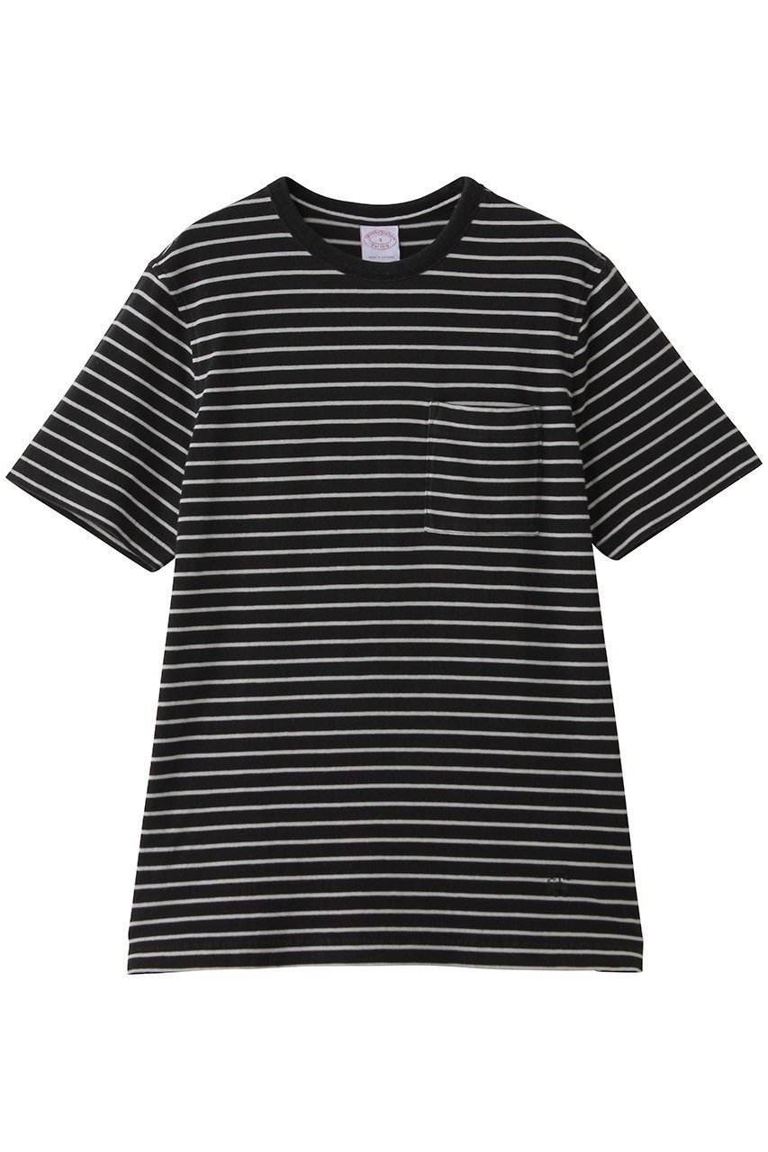 【ブルックス ブラザーズ/Brooks Brothers / MEN】の【MEN】コットン GFロゴ マリナーストライプ ポケットTシャツ 人気、トレンドファッション・服の通販 founy(ファニー) 　ファッション　Fashion　メンズファッション　Fashion for Men　トップス・カットソー　Cut & Sew Tops　メンズシャツ　Shirts　おすすめ　Recommended / Our Picks　アイビー　Ivy Pattern　ショート　Short, Short Length　スポーティ　Sporty, Casual Athletic　スリーブ　Sleeve, Long Sleeve / Short Sleeve　ブルゾン　Blouson, Bomber Jacket　ポケット　Pocket, Pocket Detail　新作・新入荷　New Arrivals / New In　 other-1|ID: prp329100004932995 ipo3291000000037026396