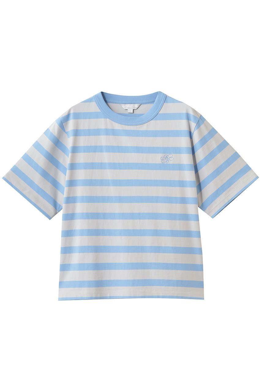 【ブルックス ブラザーズ/Brooks Brothers】の【Double B Collection】コットン BBロゴ マリナーストライプ ヘビーウェイトTシャツ インテリア・キッズ・メンズ・レディースファッション・服の通販 founy(ファニー) 　ファッション　Fashion　レディースファッション　Fashion for Women　トップス・カットソー　Cut & Sew Tops　シャツ・ブラウス・オフィスカジュアル　Elegant Blouses & Button-Ups　ロングTシャツ・Tシャツ　Longline T-Shirts & Tees　カットソー・ベーシックTシャツ　Cut-and-Sewn Tops / Stretch Tees & Basics　ショート　Short, Short Length　スリーブ　Sleeve, Long Sleeve / Short Sleeve　トレンド　Trend, Trending Now　定番　Standard, Basic Item　ハーフ　Half, Half-Length　メンズ　Men's, Menswear　ワンポイント　One Point, Statement Accent　新作・新入荷　New Arrivals / New In　ブルー|ID: prp329100004933005 ipo3291000000037026465