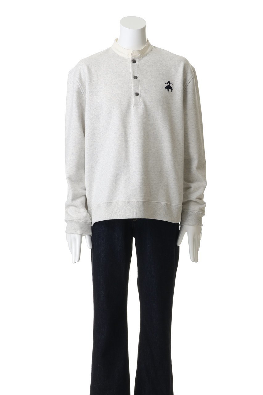 【ブルックス ブラザーズ/Brooks Brothers / MEN】の【MEN】 オンラインストア限定 コットンフレンチテリー ビッグGFロゴ ハーフボタンスウェットシャツ 人気、トレンドファッション・服の通販 founy(ファニー) 　ファッション　Fashion　メンズファッション　Fashion for Men　トップス・カットソー　Cut & Sew Tops　パーカー・フーディー / カジュアルコーデ　Hoodies & Parkas　メンズシャツ　Shirts　インナー　Innerwear　カットソー　Cut and Sewn Top　クラシカル　Classical, Vintage-Inspired　ジップアップ　Zip-Up, Full Zip　ハイネック　High Neck, Mock Neck　ビッグ　Big, Oversized　新作・新入荷　New Arrivals / New In　other-2|ID: prp329100004933006 ipo3291000000037026472