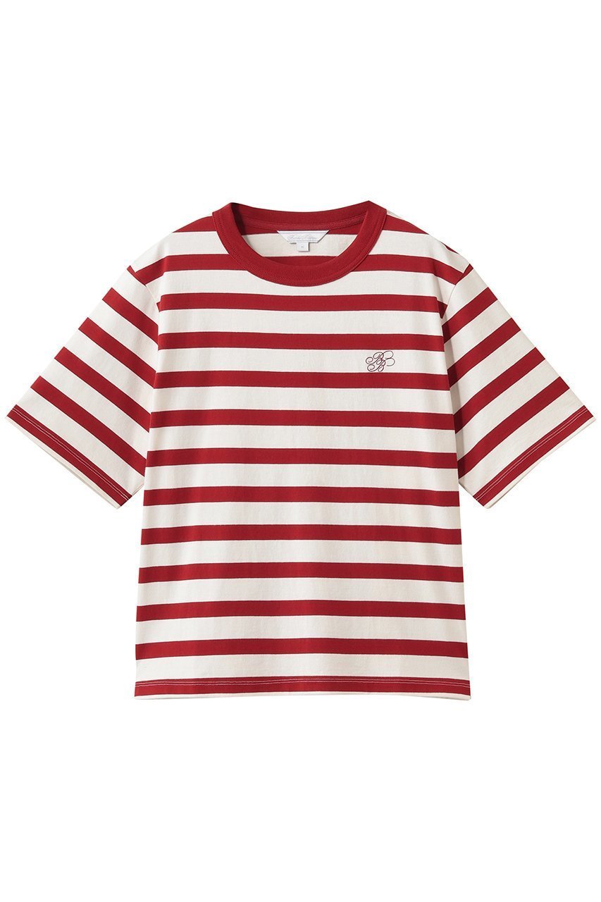 【ブルックス ブラザーズ/Brooks Brothers】の【Double B Collection】コットン BBロゴ マリナーストライプ ヘビーウェイトTシャツ 人気、トレンドファッション・服の通販 founy(ファニー) 　ファッション　Fashion　レディースファッション　Fashion for Women　トップス・カットソー　Cut & Sew Tops　シャツ・ブラウス・オフィスカジュアル　Elegant Blouses & Button-Ups　ロングTシャツ・Tシャツ　Longline T-Shirts & Tees　カットソー・ベーシックTシャツ　Cut-and-Sewn Tops / Stretch Tees & Basics　ショート　Short, Short Length　スリーブ　Sleeve, Long Sleeve / Short Sleeve　トレンド　Trend, Trending Now　定番　Standard, Basic Item　ハーフ　Half, Half-Length　メンズ　Men's, Menswear　ワンポイント　One Point, Statement Accent　新作・新入荷　New Arrivals / New In　 other-1|ID: prp329100004933007 ipo3291000000037026476