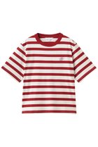 【ブルックス ブラザーズ/Brooks Brothers】の【Double B Collection】コットン BBロゴ マリナーストライプ ヘビーウェイトTシャツ ホワイト×レッド|ID: prp329100004933007 ipo3291000000037026477