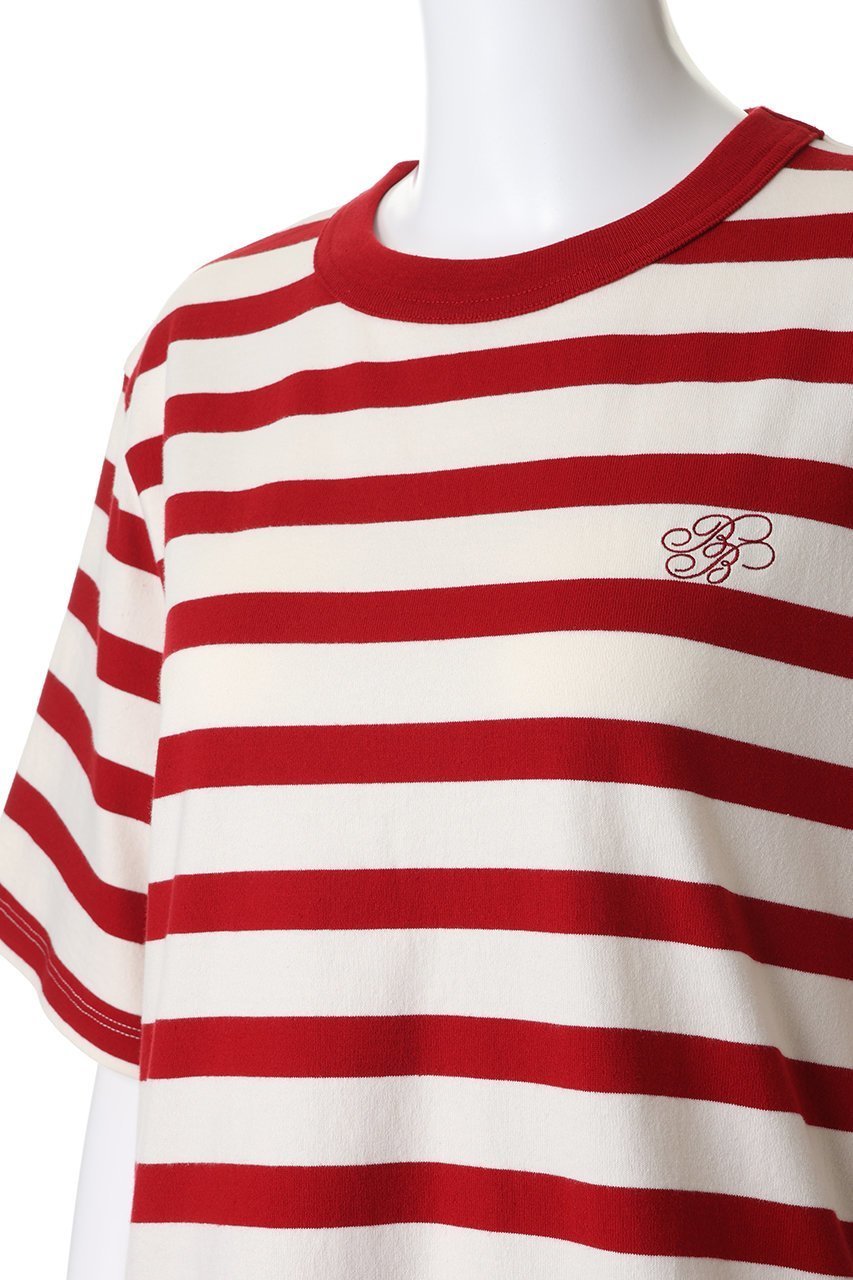 【ブルックス ブラザーズ/Brooks Brothers】の【Double B Collection】コットン BBロゴ マリナーストライプ ヘビーウェイトTシャツ 人気、トレンドファッション・服の通販 founy(ファニー) 　ファッション　Fashion　レディースファッション　Fashion for Women　トップス・カットソー　Cut & Sew Tops　シャツ・ブラウス・オフィスカジュアル　Elegant Blouses & Button-Ups　ロングTシャツ・Tシャツ　Longline T-Shirts & Tees　カットソー・ベーシックTシャツ　Cut-and-Sewn Tops / Stretch Tees & Basics　ショート　Short, Short Length　スリーブ　Sleeve, Long Sleeve / Short Sleeve　トレンド　Trend, Trending Now　定番　Standard, Basic Item　ハーフ　Half, Half-Length　メンズ　Men's, Menswear　ワンポイント　One Point, Statement Accent　新作・新入荷　New Arrivals / New In　other-5|ID: prp329100004933007 ipo3291000000037026482