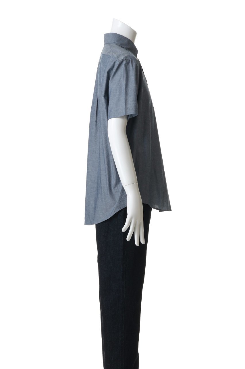 【ブルックス ブラザーズ/Brooks Brothers / MEN】の【MEN】コットンシャンブレー GFロゴ ショートスリーブ プルオーバーシャツ 人気、トレンドファッション・服の通販 founy(ファニー) 　ファッション　Fashion　メンズファッション　Fashion for Men　トップス・カットソー　Cut & Sew Tops　メンズシャツ　Shirts　おすすめ　Recommended / Our Picks　なめらか　Smooth, Silky Texture　インナー　Innerwear　ショート　Short, Short Length　シンプル　Simple, Minimal　ジャケット　Jacket, Outerwear　スリーブ　Sleeve, Long Sleeve / Short Sleeve　センター　Center, Center Line　ダウン　Down, Puffer　フロント　Front, Front Design　プリーツ　Pleats, Pleated　ボックス　Boxy, Box Shape　ポケット　Pocket, Pocket Detail　エレガント 上品　Elegant　半袖　Short Sleeve, Half Sleeve　定番　Standard, Basic Item　新作・新入荷　New Arrivals / New In　other-3|ID: prp329100004933009 ipo3291000000037026489