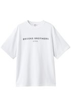 【ブルックス ブラザーズ/Brooks Brothers】の【UNISEX】 オンラインストア限定 LOGO Series コットン ロゴプリント クルーネック Tシャツ ホワイト|ID: prp329100004933014 ipo3291000000037026537