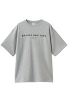 【ブルックス ブラザーズ/Brooks Brothers】の【UNISEX】 オンラインストア限定 LOGO Series コットン ロゴプリント クルーネック Tシャツ グレー|ID: prp329100004933014 ipo3291000000037026538
